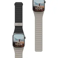Uag Bracelet Pathfinder réversible en silicone pour Apple Watch | 44/45/46/49 mm - Black Titanium