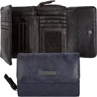 Tom Tailor Porte-monnaies 'Elin' bleu-gris / bleu foncé