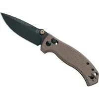 FOX Knives Anzu FX-560-ALBR CPM MagnaCut Black PVD, Aluminium Bronze couteau de poche, Les George design