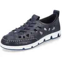 Rieker Chaussure à lacets bleu / marine / blanc