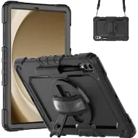Just in Case Samsung Galaxy Tab S10 / S9 Plus / S9 FE Plus Rotating Back Cover Noir