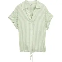 Tom Tailor Chemisier vert clair / blanc