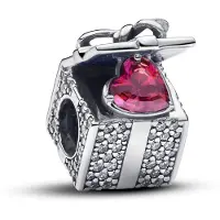 Pandora Boîte Cadeau Étincelante en Argent de Perles pour Femmes de Pandora