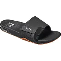 Reef Claquettes / Tongs 'Fanning' noir / blanc
