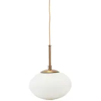 House Doctor Lampe à suspension opale blanche Ø22cm