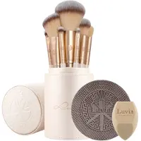 Luvia Cosmetics Prime Vegan kit de pinceaux avec étui Sparkling Wine 10 pcs