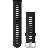 Garmin Bracelet En Silicone 22 Mm Noir/argenté