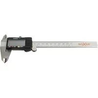 Boxer Règle à calcul numérique avec affichage LCD 0 - 150 mm en acier inoxydable (15 cm)