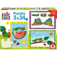 Schmidt Puzzle 3x24T. Papillon chenille-cocon