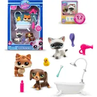 Little Live Pets - Grooming Spa Play Pack Gen 7 Authentic LPS Bobble Head Toy Figure Collectable Toy Animal 4+