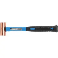 Bgs Marteau maillet cuivre manche fibre de verre ? 35 mm tête 907 g