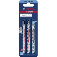 Bosch Powertools Expert T141hm Fiber Plaster Jigsaw Blade Set 3 Units Argenté