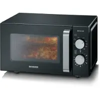 Severin MW 7762 micro-onde Noir, Acier inoxydable Micro-ondes grill Comptoir 20 L 800 W