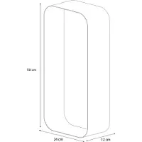 Sealskin Boîte de Rangement Sealskin Brix Wandkubus Grande Blanche
