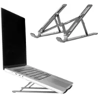 Accezz Support pour ordinateur portable - Support pour laptop - Réglable et pliable - Gris