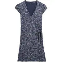 Superdry Femme Robe Portefeuille Athletic Essentials Navy Taille: 36