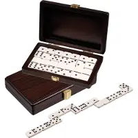 Philos Domino double 6 boîte de noix 20x12,5cm