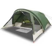 vidaXL Tente de camping 4 personnes Vert Étanche