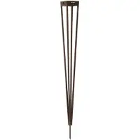 LES JARDINS Tinka Torche Solaire avec Pic Intégré Corten | 90 cm