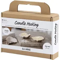 Creativ Company Kit de fabrication de bougies - Bougies de soja dans des coquilles d'huîtres DIY