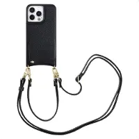 Selencia Coque de télephone Nova avec cordon et porte-cartes Apple iPhone 13 Pro - Noir