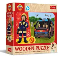 Trefl Puzzle en bois Junior 24 - Sam le pompier