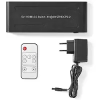 Nedis Commutateur HDMI 5 ports 4K@60Hz avec amplification active
