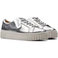 Clarks Baskets Mayhill Walk Femme Silver Metallic