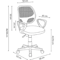 Molecule Chaise de bureau Pipa - noir