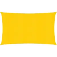 vidaXL Voile d'ombrage 160 g/m² Jaune 3x6 m PEHD