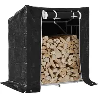 vidaXL Étagère à bois de chauffage avec protection contre la pluie 101x61x110,5 cm Acier galvanisé