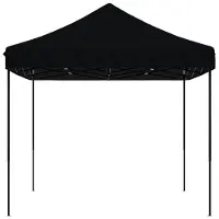 The Living Store Tente de réception pliante Pop-Up noire 410x279x315 cm