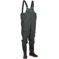 vidaXL Cuissardes avec bottes vert foncé taille 39