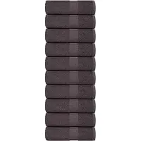 vidaXL Serviettes de toilette 10 pièces FROGN Anthracite 30 x 30 cm 100 % coton