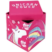 Molecule Tabouret de rangement cube licorne - Unicorn Power