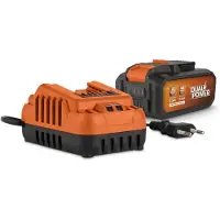 Powerplus Electric Lawn Mower & Grass Trimmer 2.5ah Orange One Size / EU Plug 220V