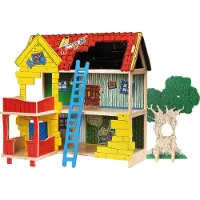 Peppi Pitkätossu Villa Villekulla House 18103 Wooden Dollhouse Multicolore Enfants