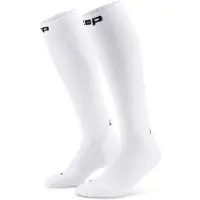 Cep Core Run Socks Tall 5.0, chaussettes de course, homme, blanc