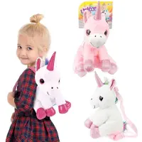 Toi-Toys Sac à dos en peluche Licorne 30 cm