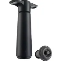 VacuVin Bouchon + Pompe Sous Vide Vacuvin Wine Saver Noir