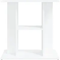 vidaXL Support pour aquarium blanc 60x30x60 cm bois d'ingénierie