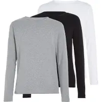 Tommy Hilfiger Underwear T-Shirt 'Premium Essential' gris chiné / noir / blanc