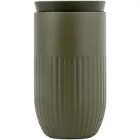 Sagaform Reise-Becher Grün, 32cl, Tova, H14cm L7.5cm, Tasse, Vert