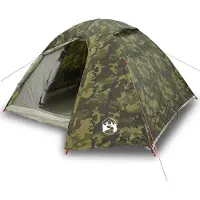 vidaXL Tente de camping dôme 3 personnes motif camouflage étanche à l'eau