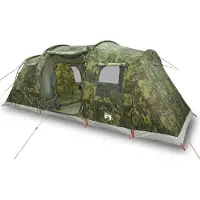 vidaXL Tente tunnel 4 personnes camouflage étanche à l'eau