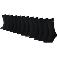 Puma Chaussettes Hautes Unisexe (Lot De 12), Vêtements, Noir, 39-42