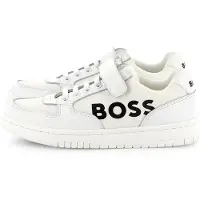 BOSS Baskets en cuir et tissu pour enfant