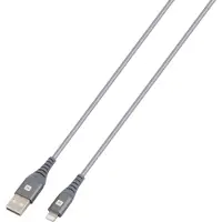 Skross Câble , USB-A - Lightning, tresse métallique, 1,20 m, gris