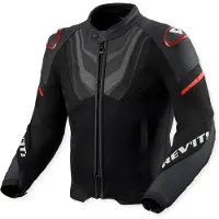 REV'IT! Veste textile/cuir Mantis 3 H2O Noir/Rouge XL hommes