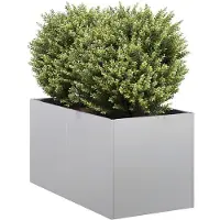 vidaXL Jardinière 40x80x40 cm acier galvanisé